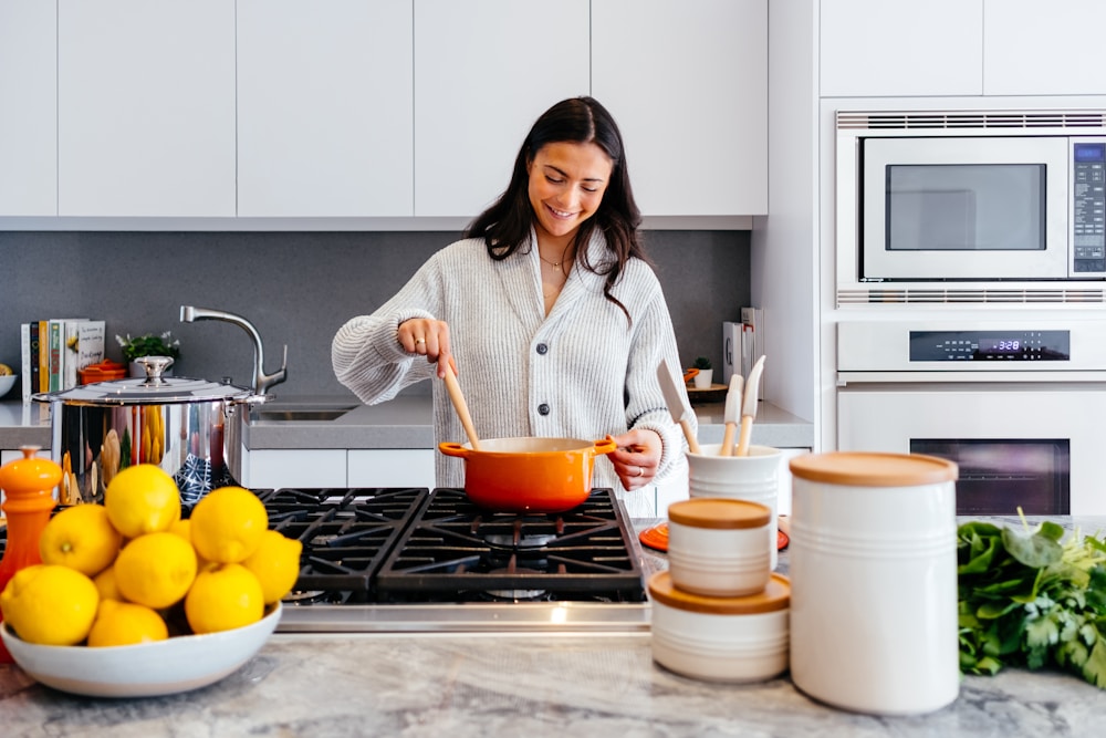 Sun-drenched, sparkling clean modern kitchen with marble surfaces